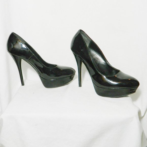 Call it Spring Black Patent Platform Pumps Sz 9 - Picture 6 of 7
